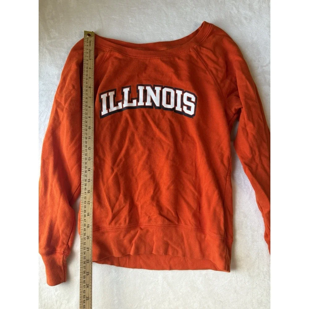 Russel Orange 'Illinois' Crewneck Sweatshirt Size‎ Small